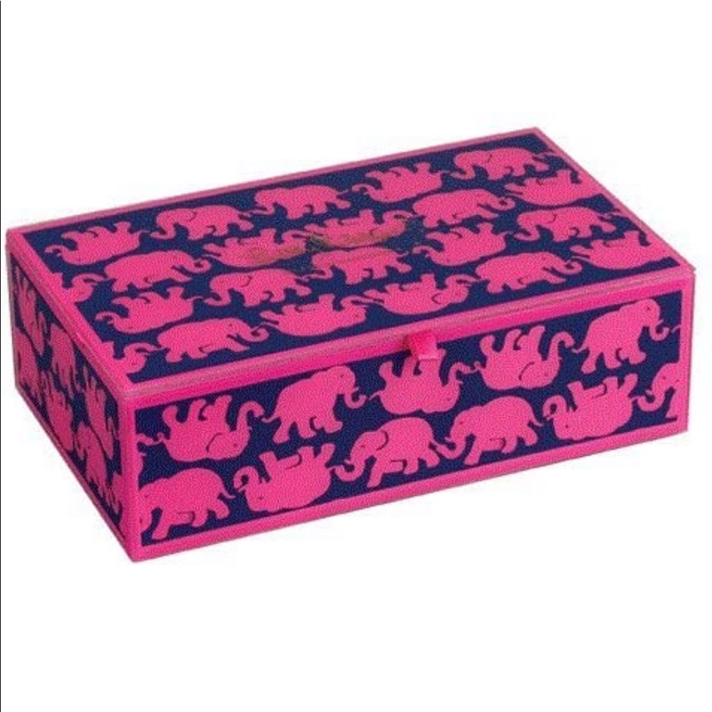 Large Lacquered Jewelry Box in Tusk In Sun